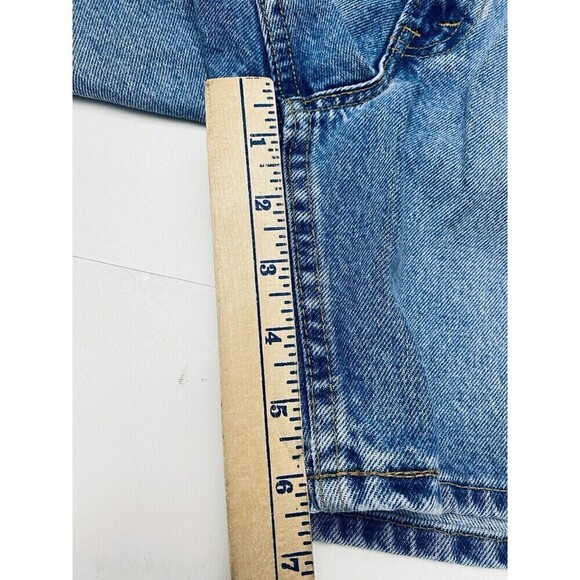 Vintage 90’s Levis 967 Relaxed Fit Jean Shorts Size 13 Jr Orange Tab High Rise - Picture 10 of 13